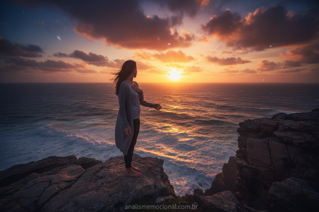 Ilustração de anseio indefinido, emoções sem rótulo e sentimentos que não têm nome